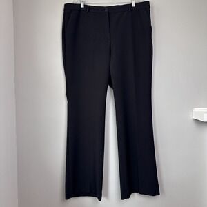 Talbots Raleigh Black Career Dress Pants Women's 20L Long Work Trousers Boot Cut